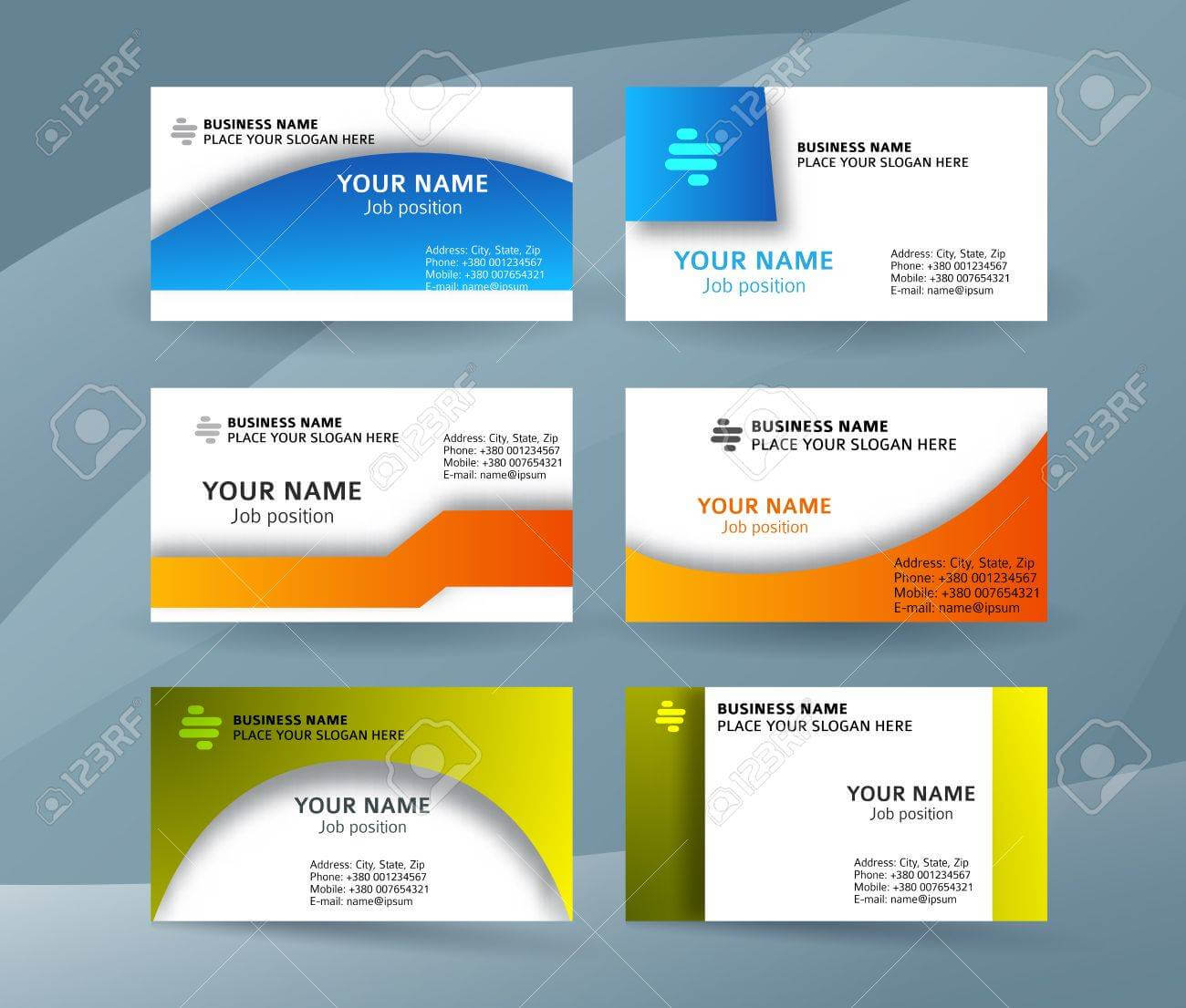 Abstract Professional And Designer Business Card Template Or.. Inside Professional Name Card Template