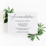 Accommodations Card Template Printable Accommodation Card Intended For Wedding Hotel Information Card Template