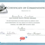 Acheivments – Brenden Cashen Portfolio Inside Safety Recognition Certificate Template