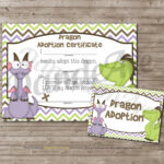 Adopt A Dragon Adoption Certificate And Sign Set | Dandelion In Toy Adoption Certificate Template