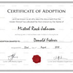 Adoption Birth Certificate Template With Birth Certificate Templates For Word