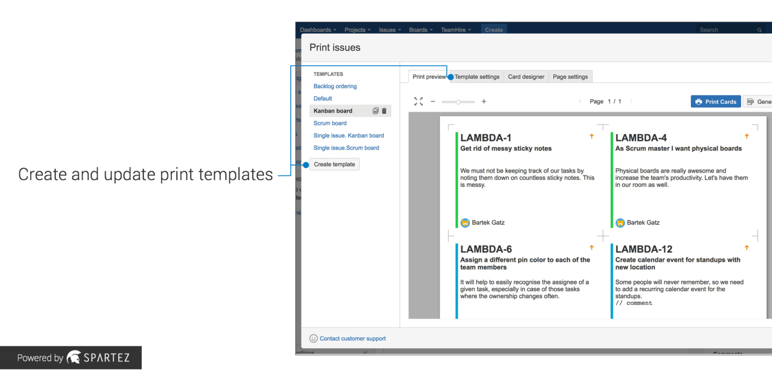 Agile Cards Print Issues From Jira Atlassian Marketplace In Agile