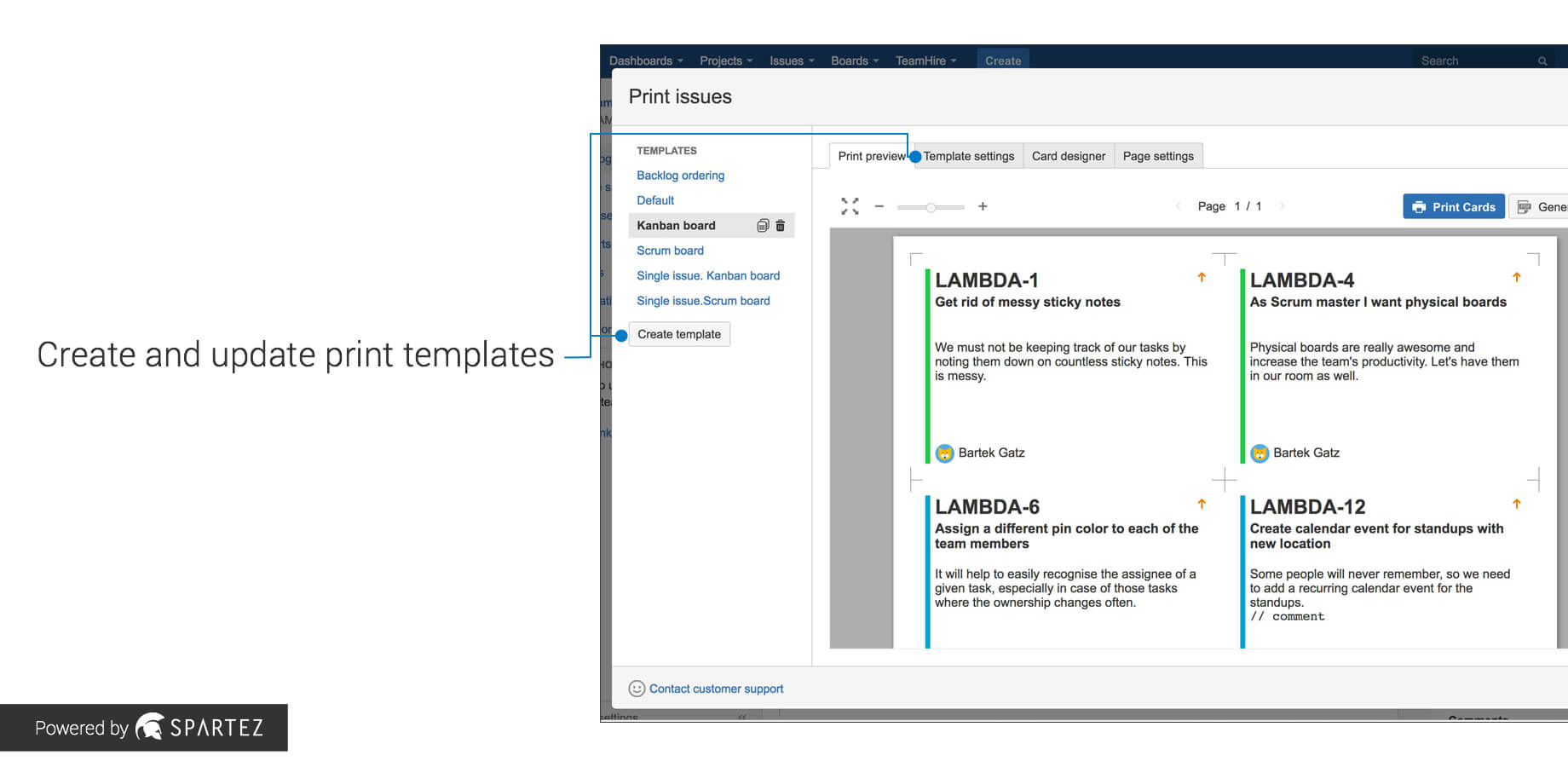 Agile Cards - Print Issues From Jira | Atlassian Marketplace In Agile Story Card Template