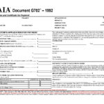 Aia Forms G702 & G703 Application, Certificate, And Continuation With Regard To Certificate Of Substantial Completion Template