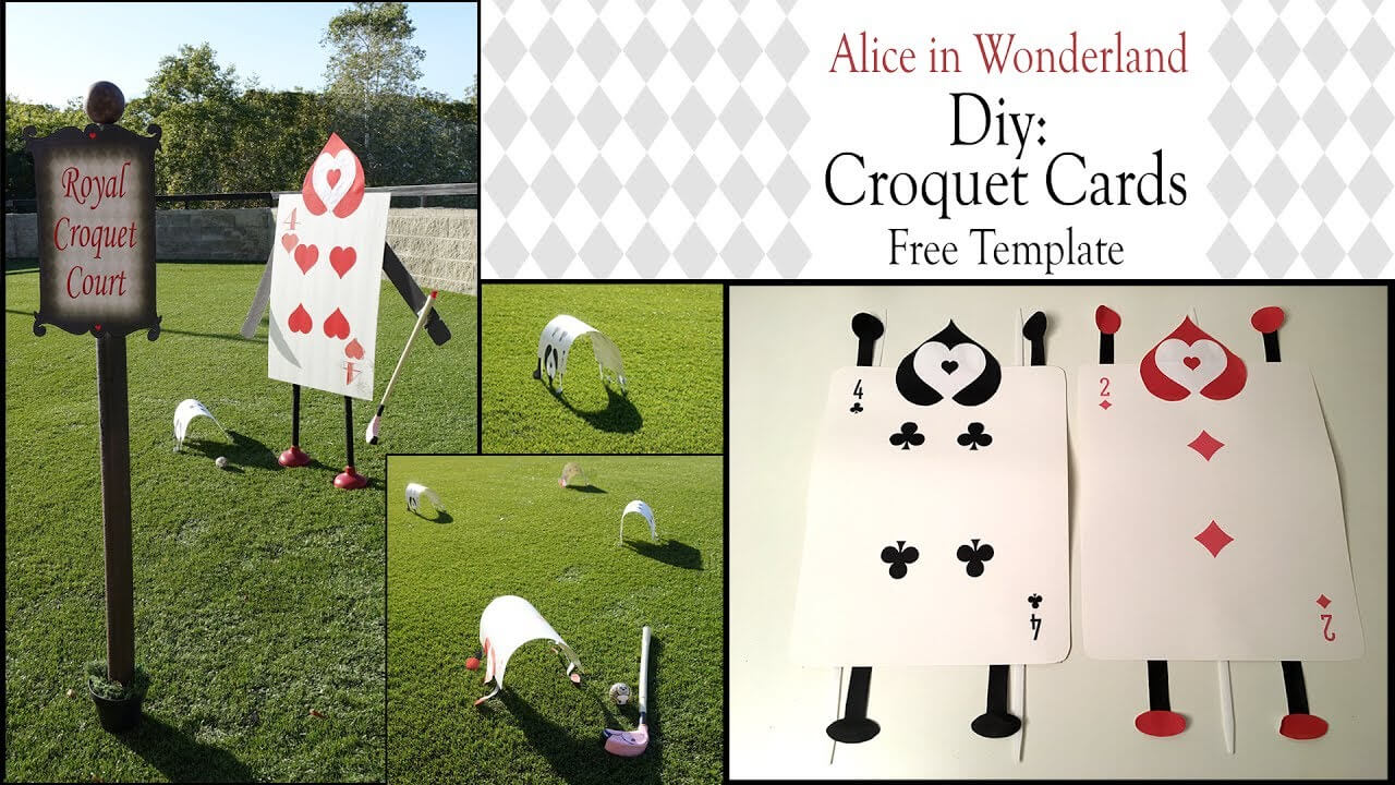 Alice In Wonderland Diy / Croquet Arches Intended For Alice In Wonderland Card Soldiers Template
