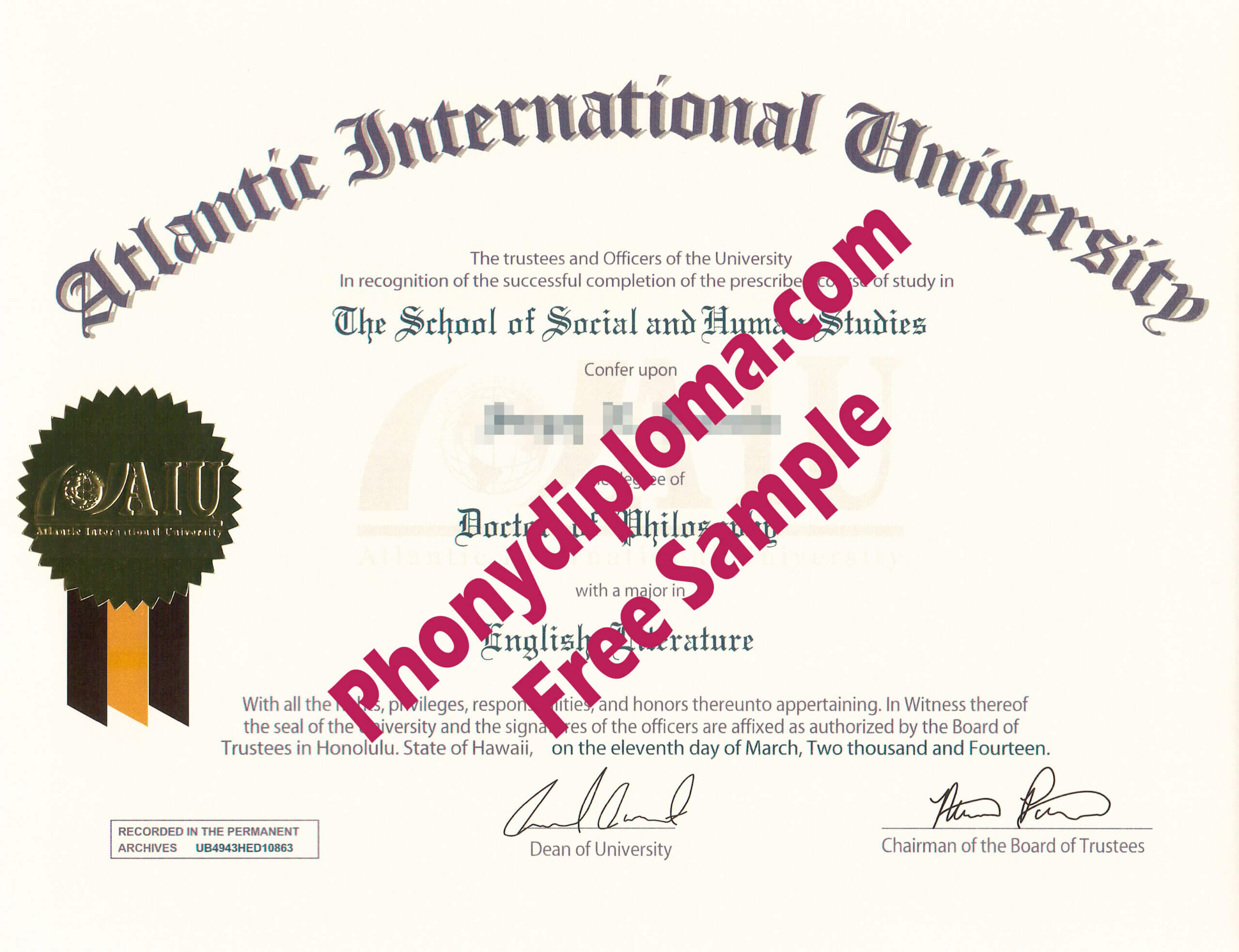 All Fake Diploma Samples In Usa - Phonydiploma Intended For Fake Diploma Certificate Template