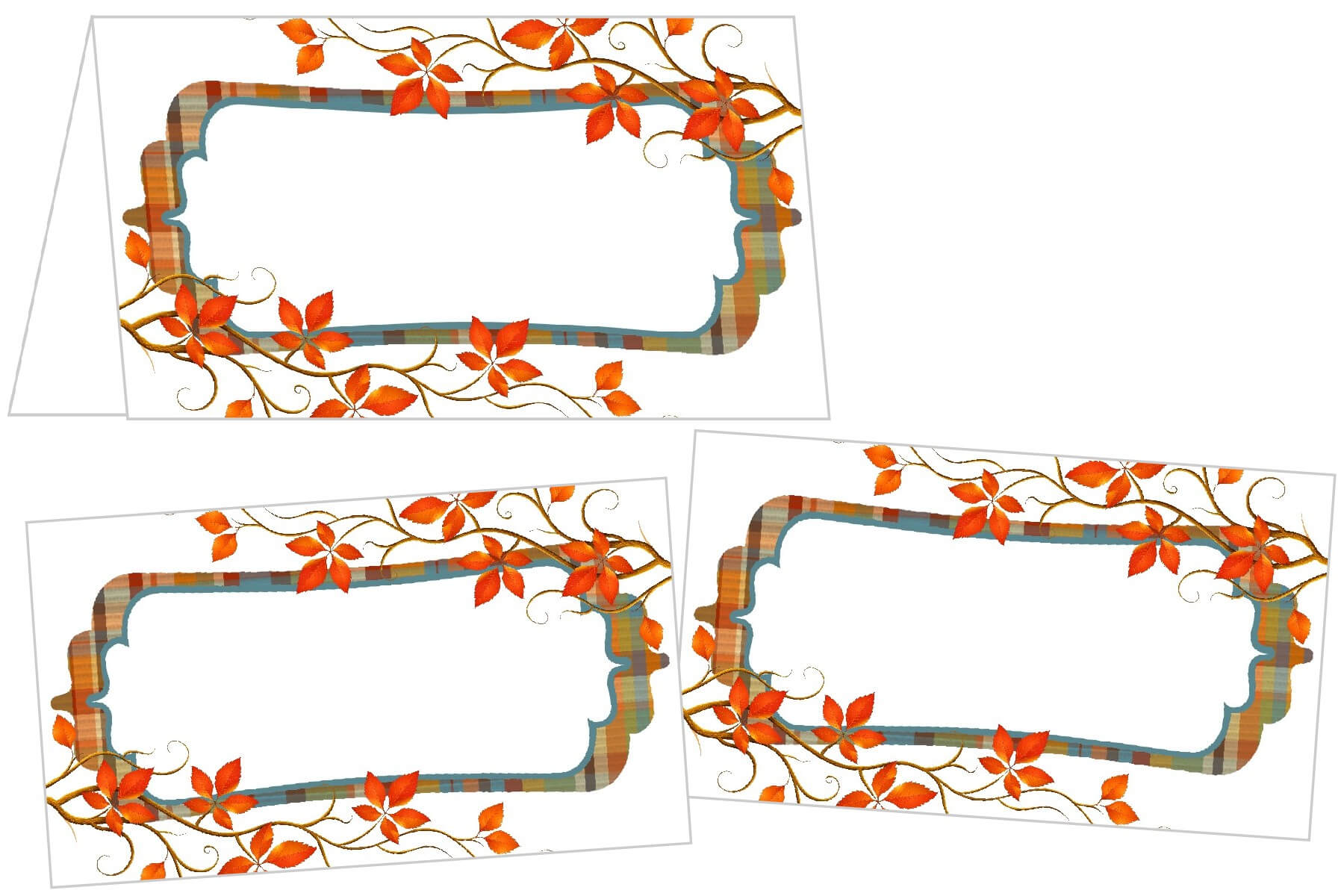 Amazing Cliparts | Name Card Clipart| (49) | Atypiques Mag With Thanksgiving Place Card Templates