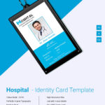 Amazing Hospital Identity Card Template Download | Free In Id Card Design Template Psd Free Download