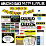 Amazing Race Party Ideas For Pit Stops, Challenges, Clues Within Clue Card Template