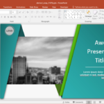 Animated Wrapping Shapes Powerpoint Template Pertaining To Powerpoint Replace Template