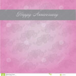 Anniversary Template Stock Vector. Illustration Of Greeting In Template For Anniversary Card