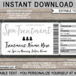 Any Occasion Spa Gift Certificates – Glitter For Massage Gift Certificate Template Free Download
