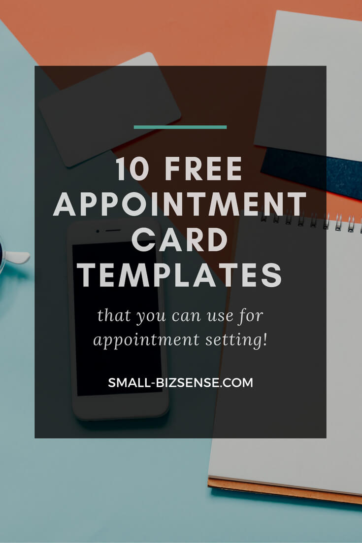 Appointment Card Template: 10 Free Resources For Small With Medical Appointment Card Template Free