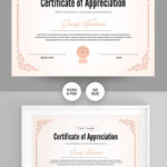 Appreciation Certificate Template For In Appreciation Certificate Templates