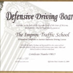 Arizona Defensive Driving Schoolimprov with regard to Safe Driving Certificate Template