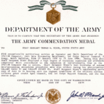 Army Commendation Medal In Army Certificate Of Achievement Template