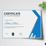 Athletic Achievement Certificate Template For Athletic Certificate Template