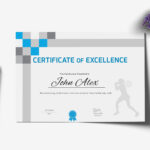 Athletic Excellence Certificate Template In Athletic Certificate Template