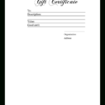 Authentic Gift Certificate | Templates At Allbusinesstemplates With Homemade Gift Certificate Template