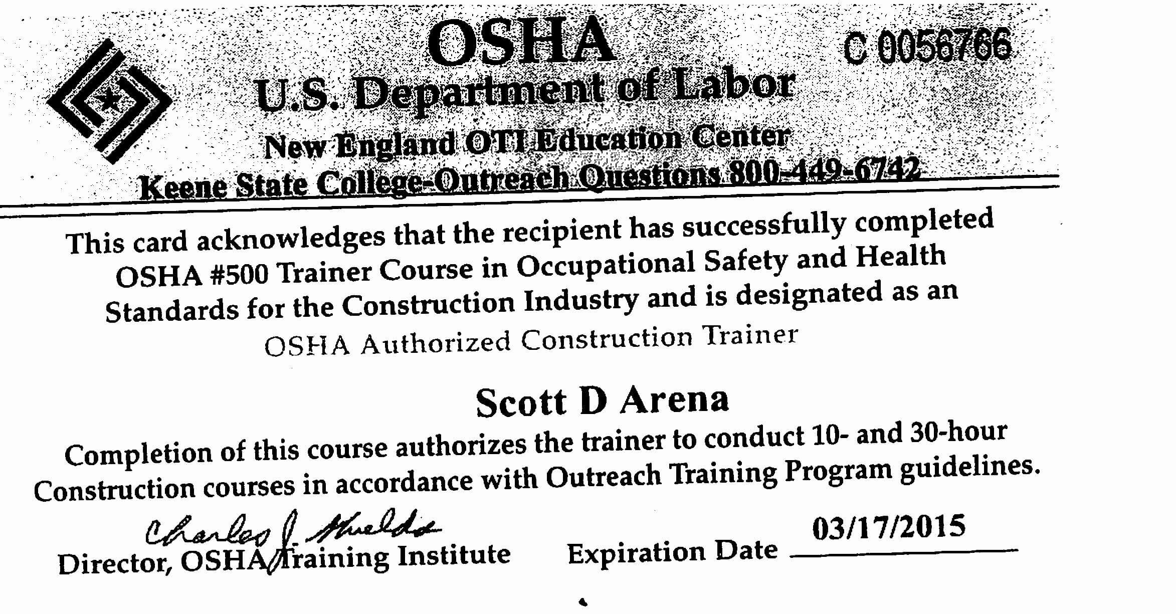 Authorized Distributor Certificate Template – Tomope Pertaining To Osha 10 Card Template