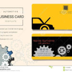 Automotive Business Card Or Name Card Template. Stock Vector Regarding Automotive Business Card Templates