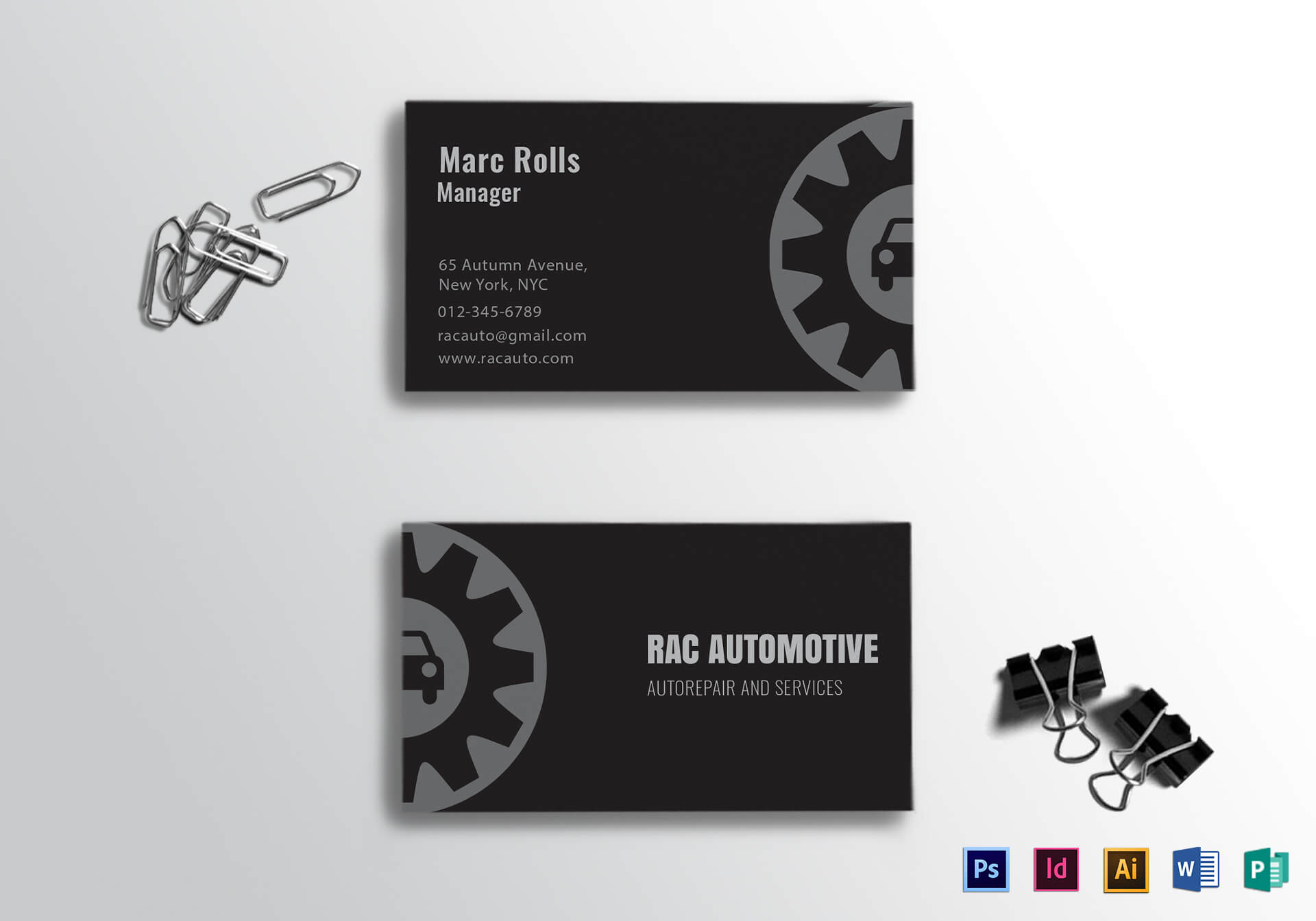 Automotive Business Card Template For Automotive Business Card Templates