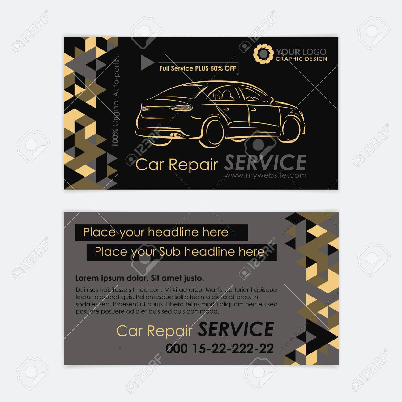 Automotive Service Business Card Template. Car Diagnostics And.. Intended For Automotive Business Card Templates