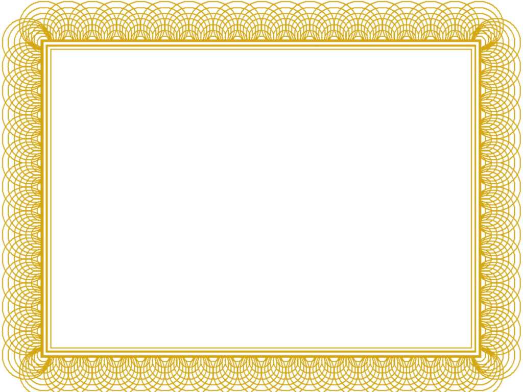 Award Certificate Border Template - Sample Professional Templates