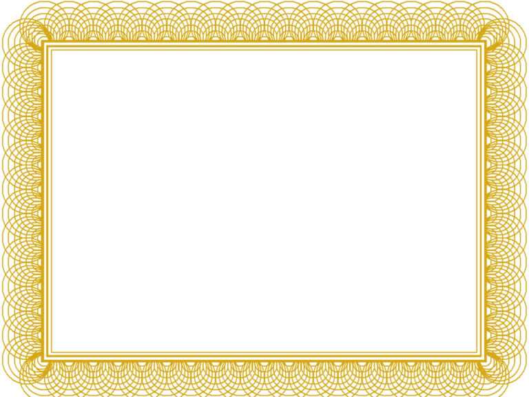 Award Certificate Border Template Pertaining To Gold Regarding Award ...