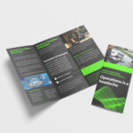 Awesome Business Tri Fold Brochure Design Template – 99Effects For Pop Up Brochure Template