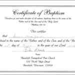 Baby Christening Certificate Template - Great Sample Templates for Baby Christening Certificate Template
