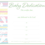 Baby Dedication Certificate – Certificate – Dedication With Regard To Baby Dedication Certificate Template
