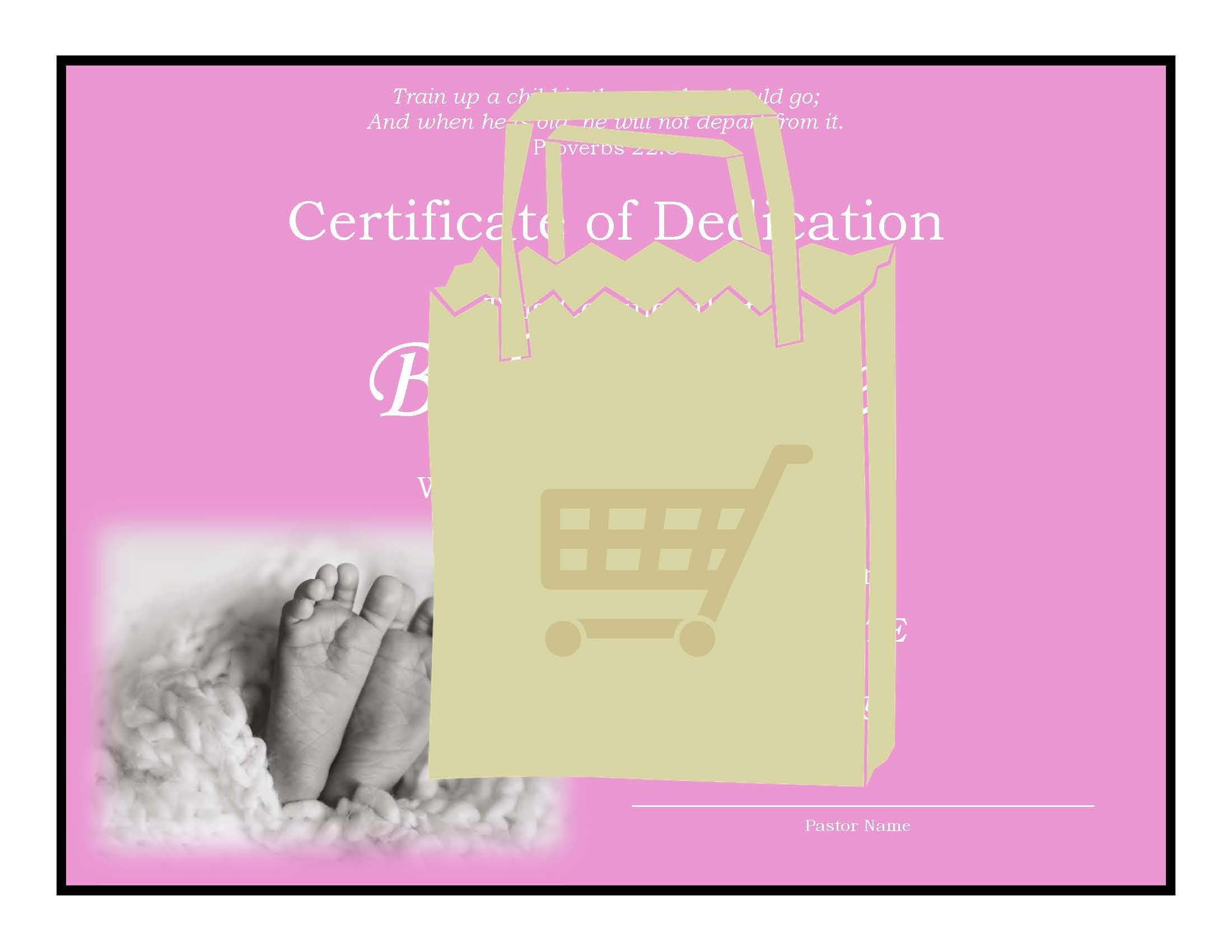 Baby Dedication Certificate Pack — Church Support Australia In Baby Dedication Certificate Template