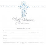 Baby Dedication Certificate Printable – Barati.ald2014 With Regard To Baby Christening Certificate Template