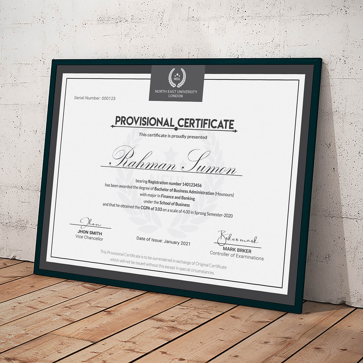 Bachelors Degree Certificates Templates – Ardusat Pertaining To Novelty Birth Certificate Template