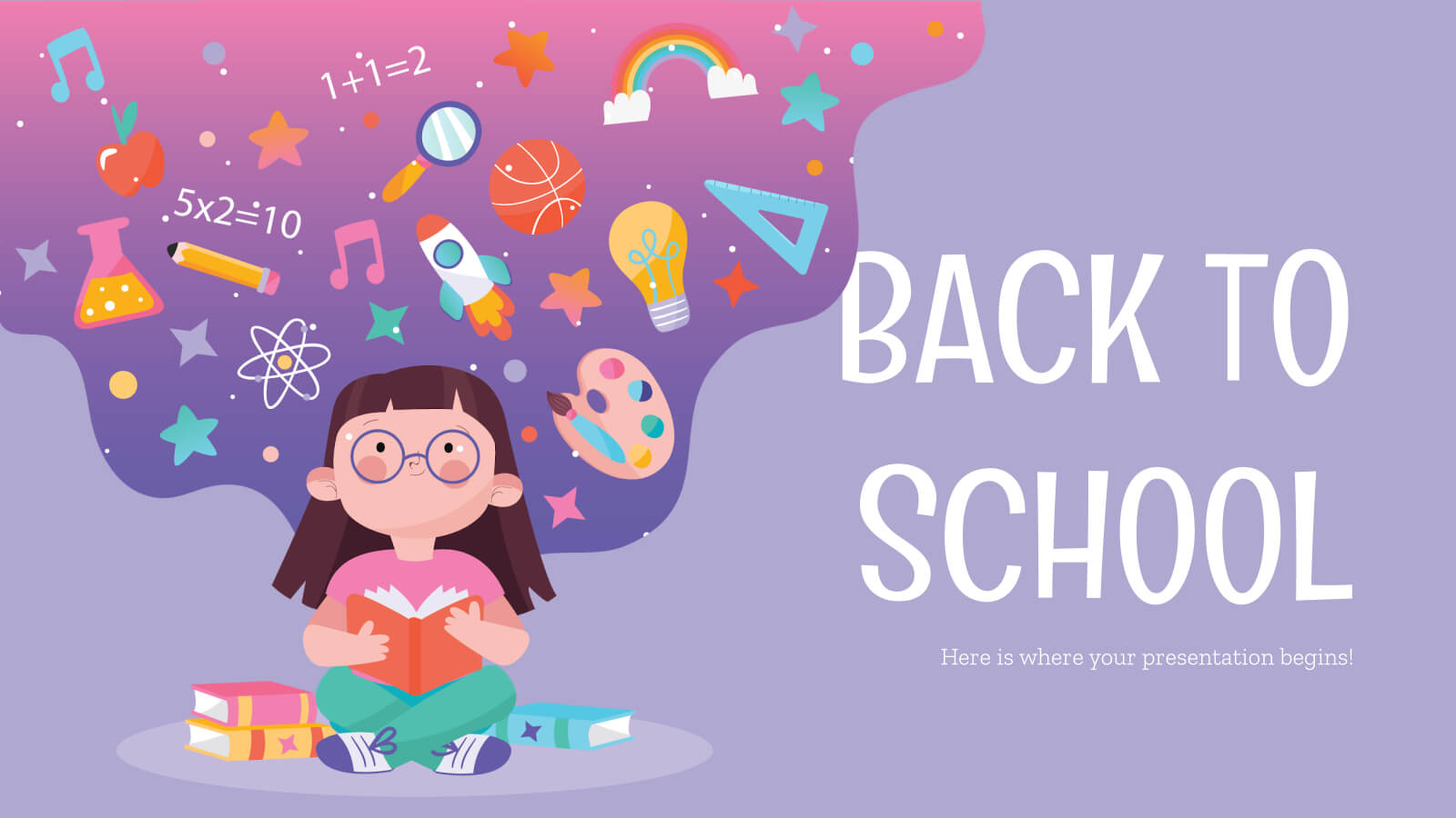 Back To School Social Media Theme For Google Slides And Throughout Back To School Powerpoint Template