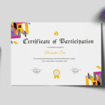 Badminton Participation Certificate Template Regarding Certificate Of Participation Template Word