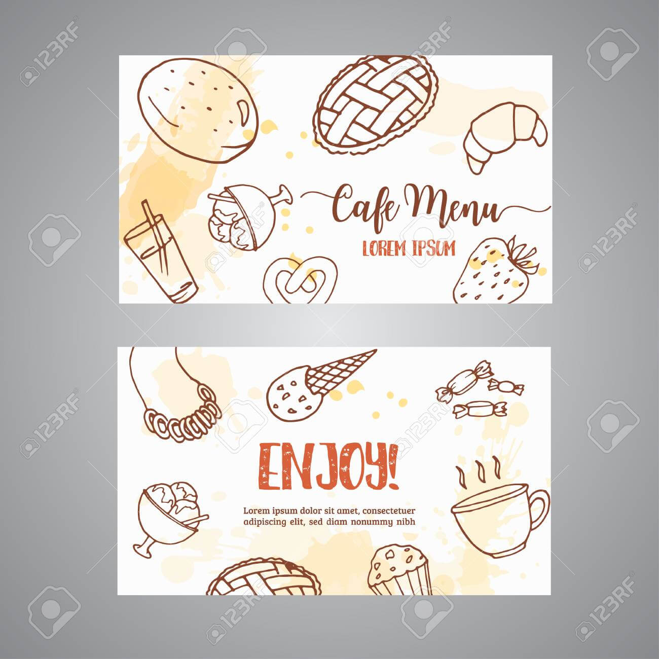 Bakery Business Card Template With Pastries. Sweet Pastry, Cupcakes,.. Intended For Cake Business Cards Templates Free
