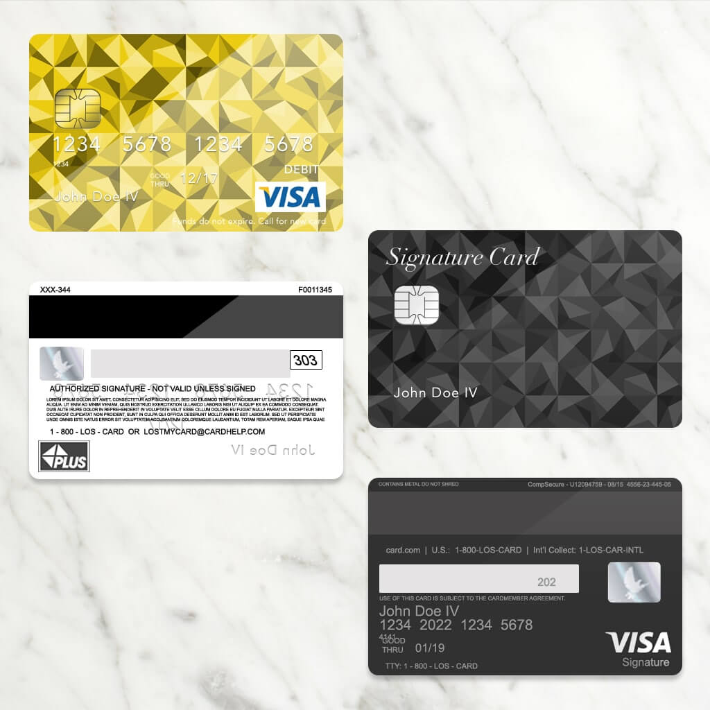 Bank Card (Credit Card) Plus Psd Template – Donation Intended For Free Pledge Card Template
