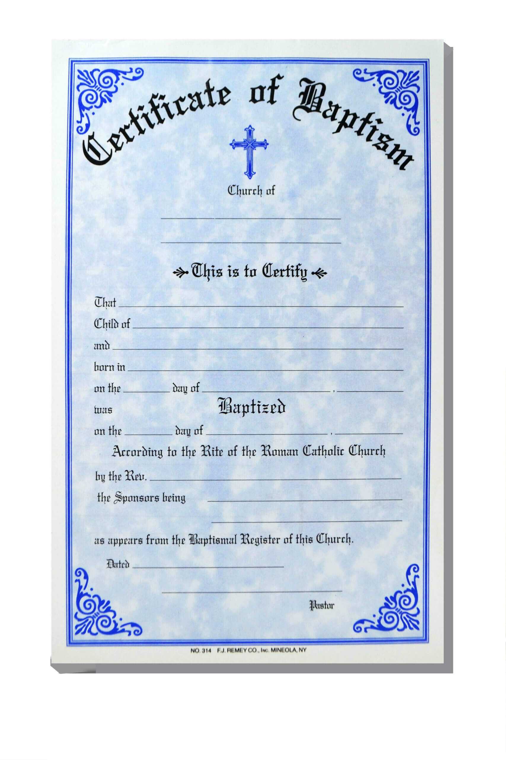 Baptism Certificate Template Word – Heartwork Intended For Baptism Certificate Template Word