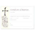 Baptism Certificate Template Word – Heartwork With Christian Baptism Certificate Template