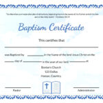 Baptism Certificate Template Word – Heartwork Within Baptism Certificate Template Download