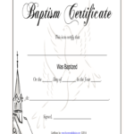 Baptism Certificates Templates – Fill Online, Printable For Baptism Certificate Template Word