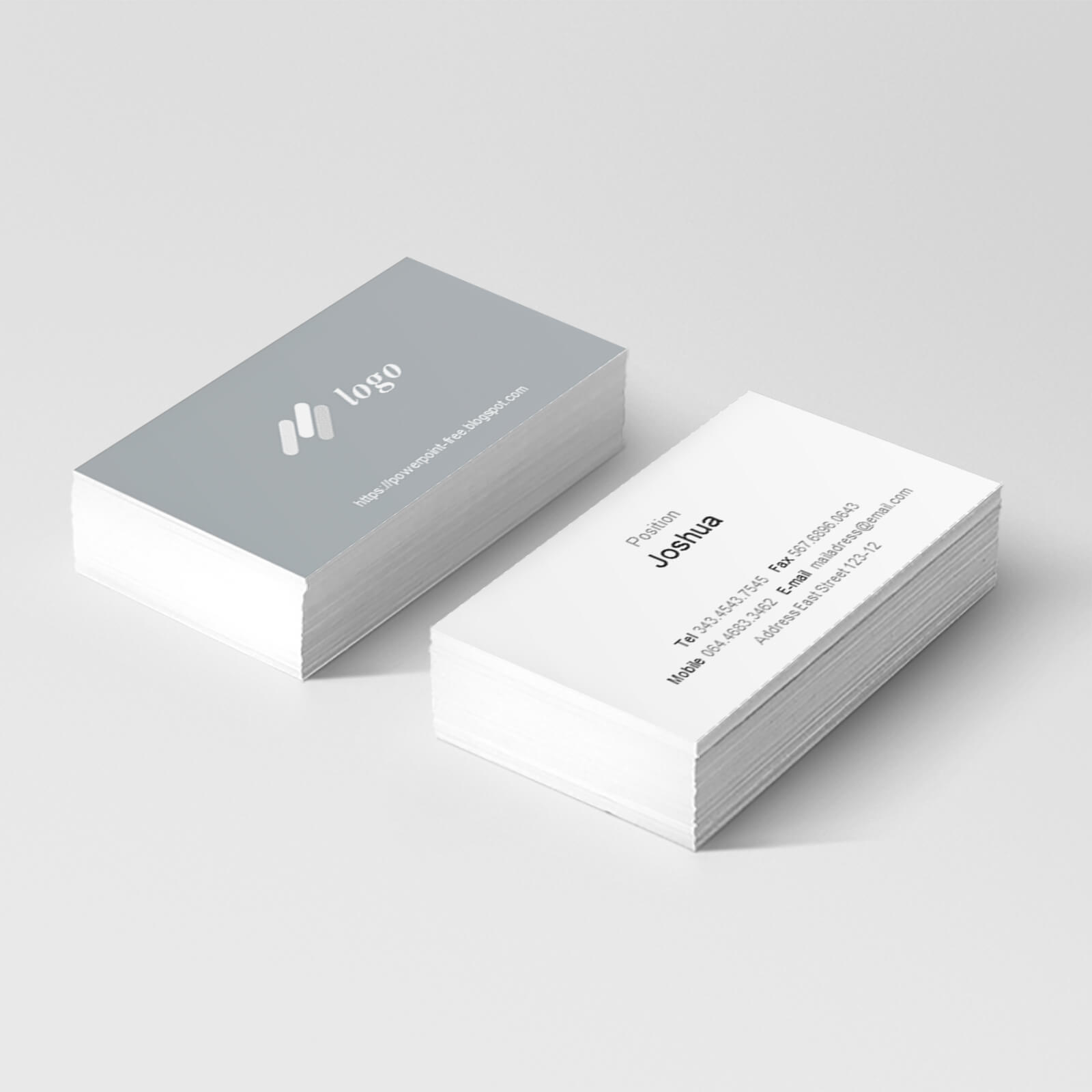 Basic Business Card Powerpoint Templates - Powerpoint Free Inside Business Card Template Powerpoint Free