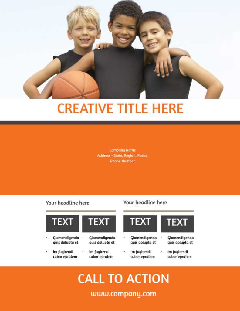 Basketball Camp Flyer Template With Regard To Basketball Camp Brochure