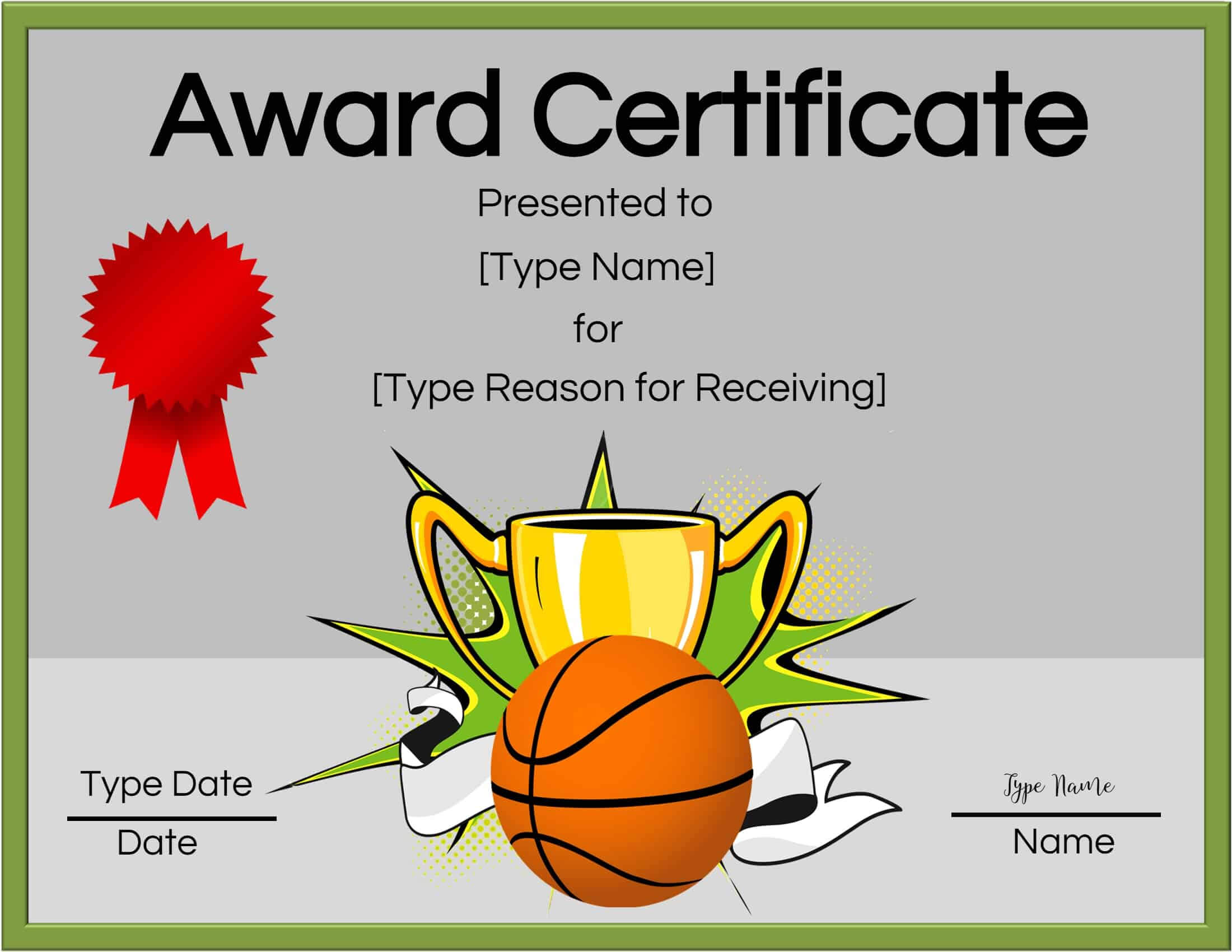 Basketball Certificates Within Sports Day Certificate Templates Free