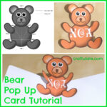 Bear Pop Up Card Tutorial – Craftulate Pertaining To Teddy Bear Pop Up Card Template Free