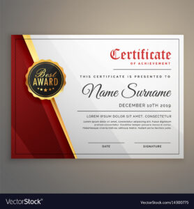 Beautiful Certificate Template Design With Best with Beautiful Certificate Templates