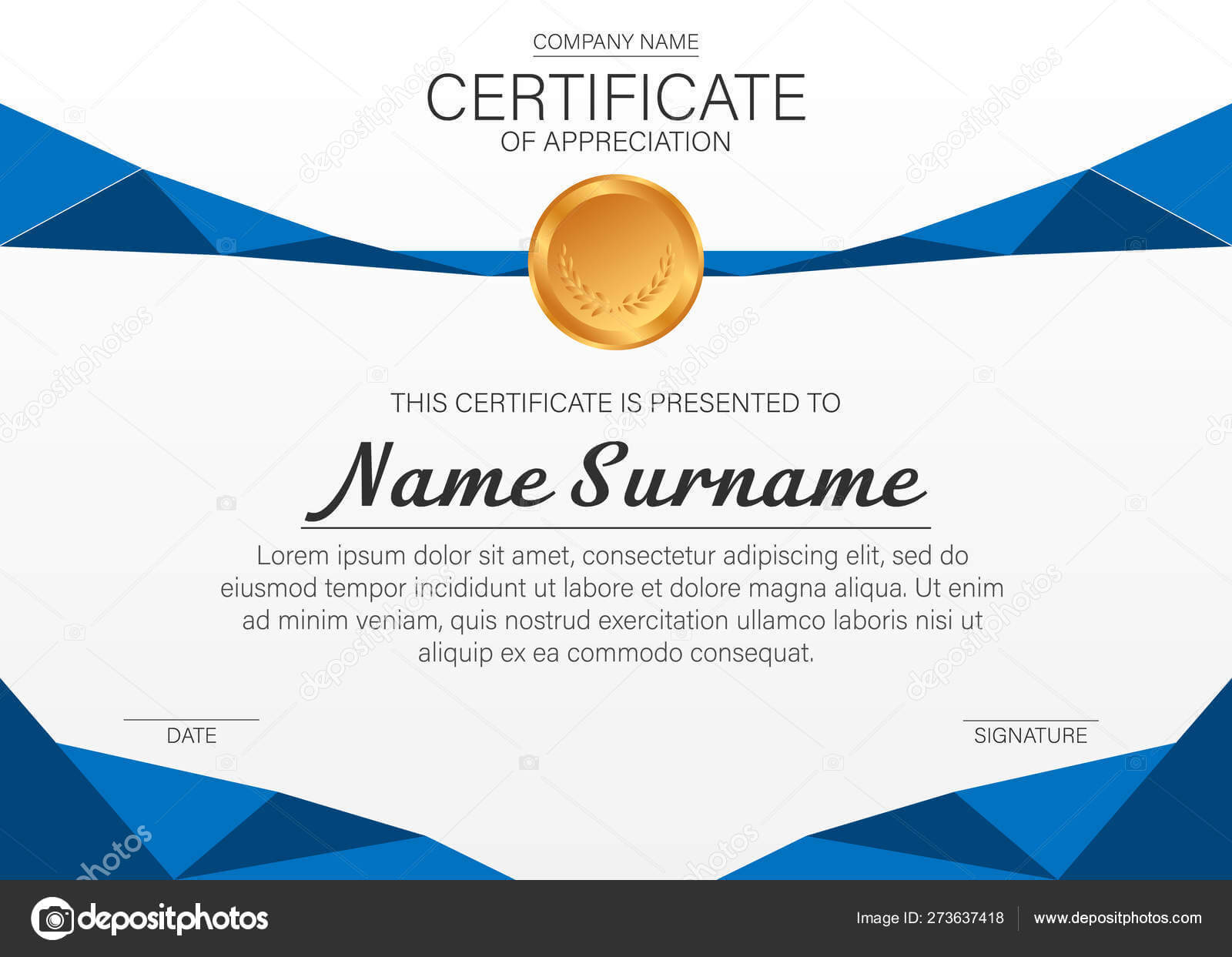 Beautiful Certificate Template Vector Design Award Diploma For Beautiful Certificate Templates