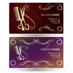 Beauty Salon And Hairdresser Business Card Template Vector within Hairdresser Business Card Templates Free